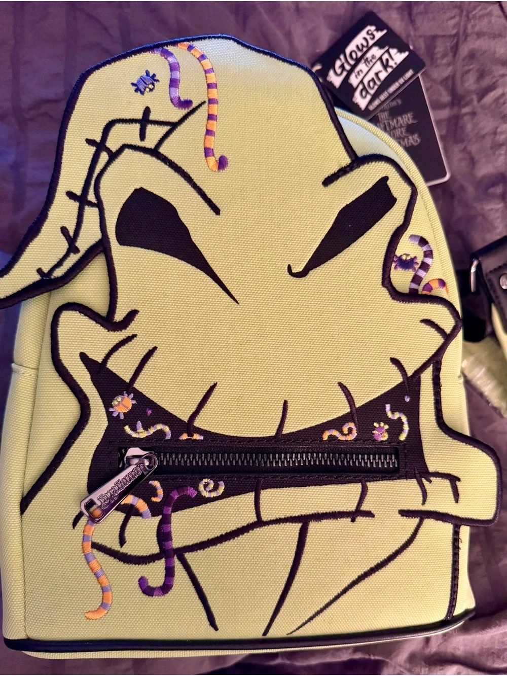 Loungefly Lime Green Oogie Boogie Mini Backpack